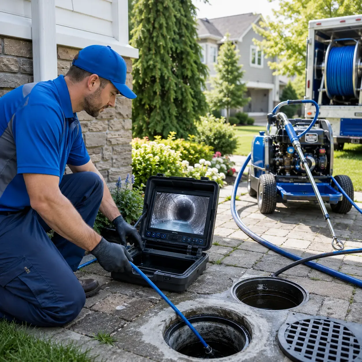 Outdoor drain cleaning professionals serving Strang, OK
